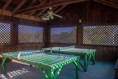 Ping Pong table room at sunset