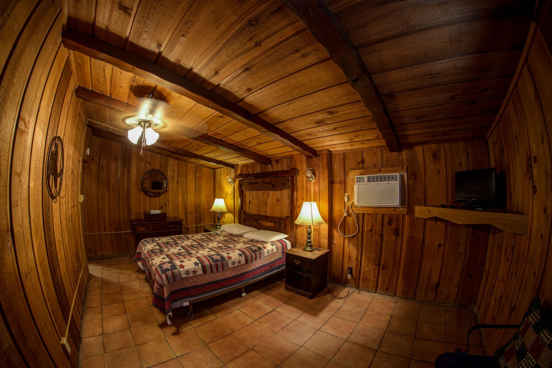 Wood cabin room