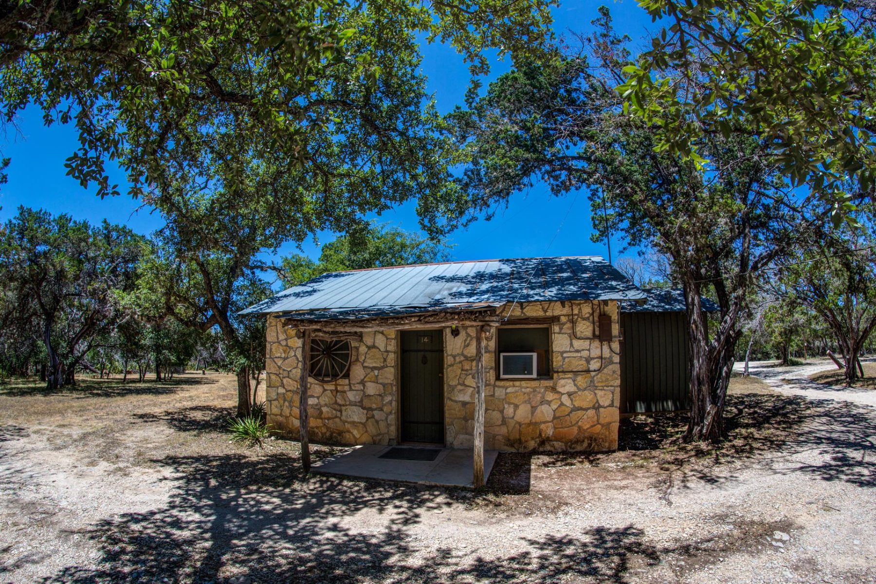 Stone exterior cabin